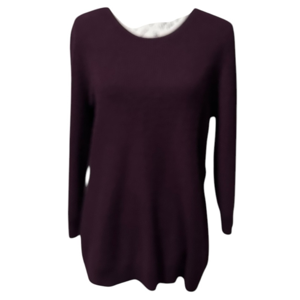 NY&Co Jeans Soho Burgundy Sweater Size Large